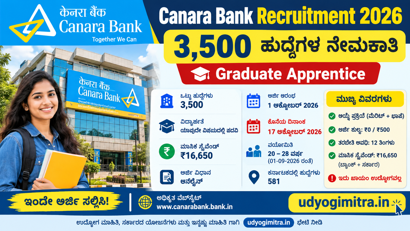 Canara Bank Recruitment 2026