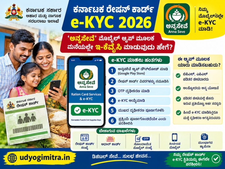 ಕರ್ನಾಟಕ ರೇಷನ್ ಕಾರ್ಡ್ e-KYC 2026
